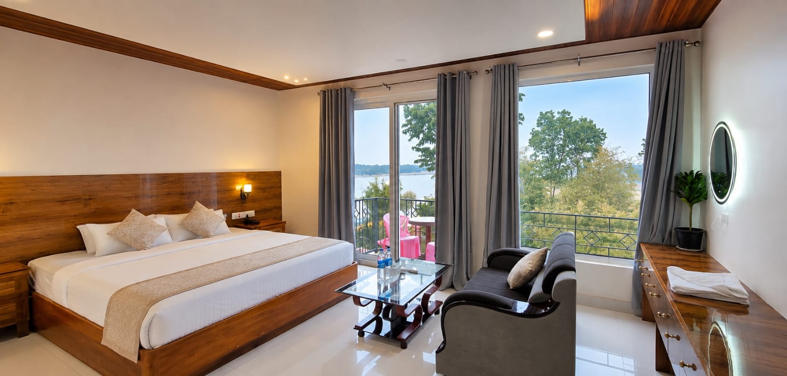 Comfortable rooms at Belaka Rivers Beach Resort