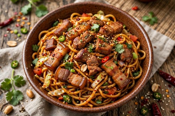 Sadeko Thukpa Pork