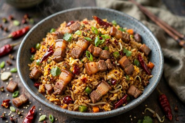 Szechwen Fry Rice Pork